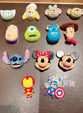 香港迪士尼 达菲熊饼饼 米奇米妮史迪仔巴斯胡迪 卡通冰箱贴 磁贴