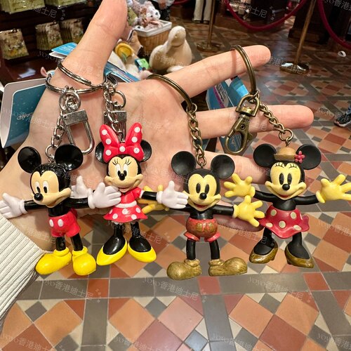 香港迪士尼米奇米妮钥匙扣