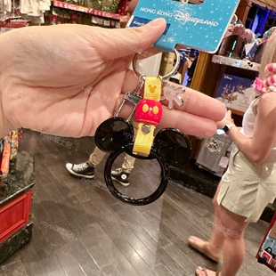 香港迪士尼 米奇 米老鼠港铁手柄迷你款可爱卡通钥匙扣 挂件