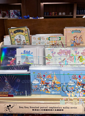 香港迪士尼 玲娜贝儿米奇米妮可爱卡通明信片旅游纪念