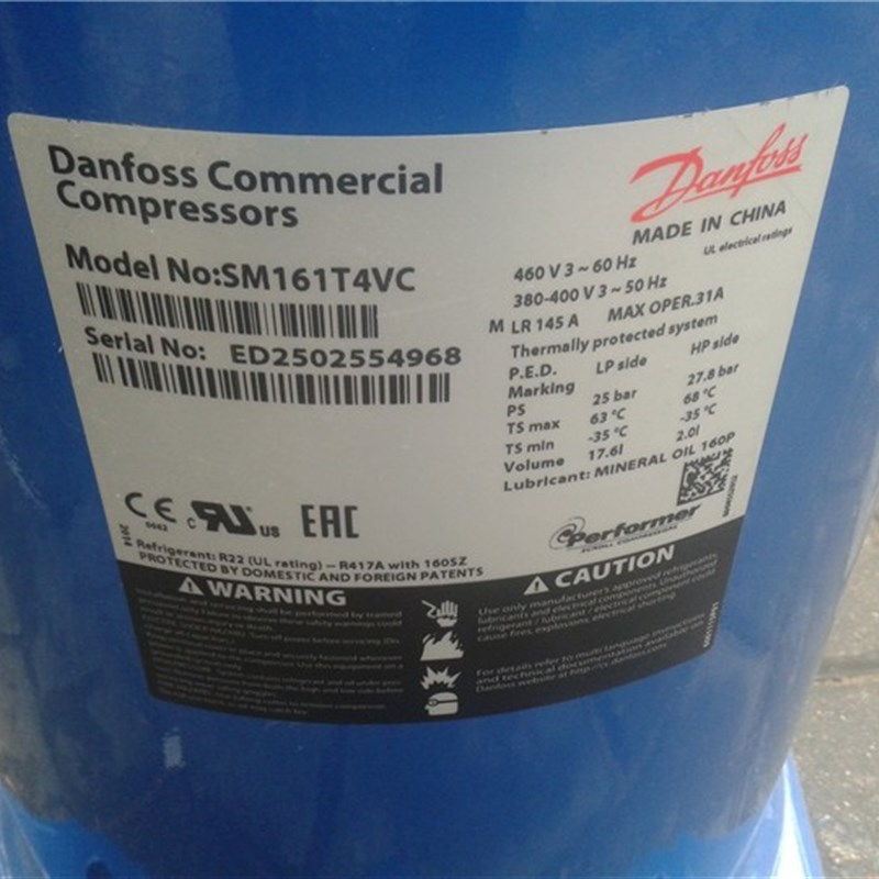 SM124A4ALB SM147A4sALB SM161T4VC SM185S4CC原装丹佛斯压缩机