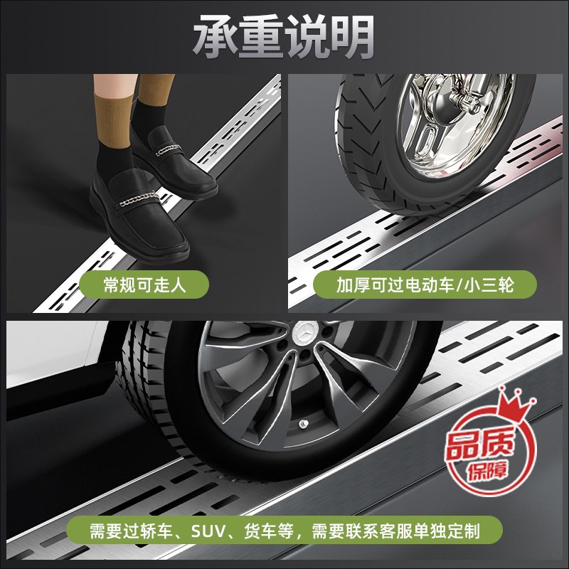 阳台迷你不锈钢排水槽园林厨房露台地漏uI形雨水沟成品U沟槽小水