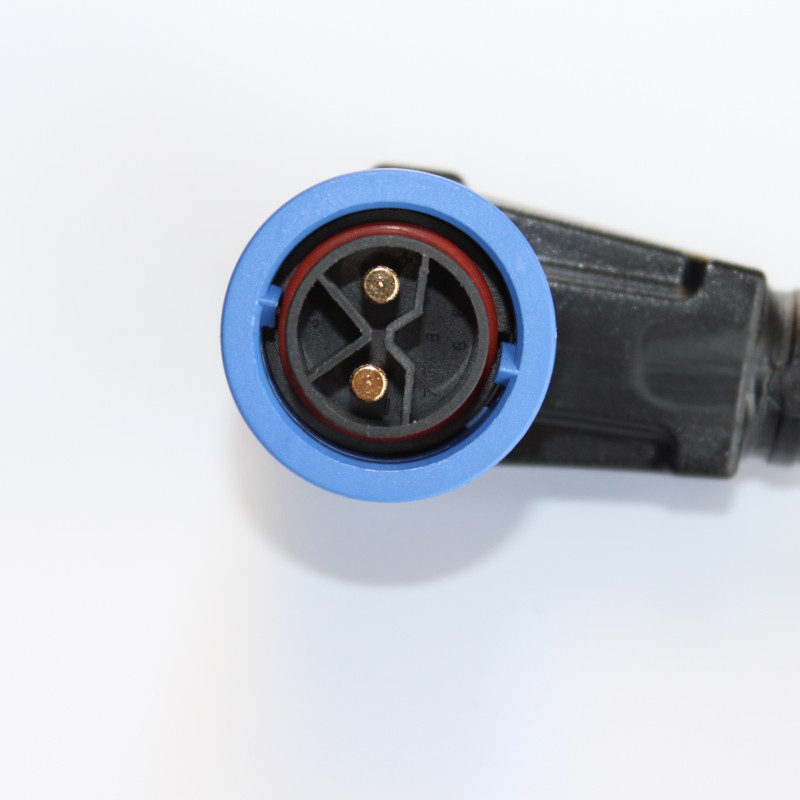 雅迪共享电动锂电池车充放电口座M23自锁防水尘连U接器转换连接线