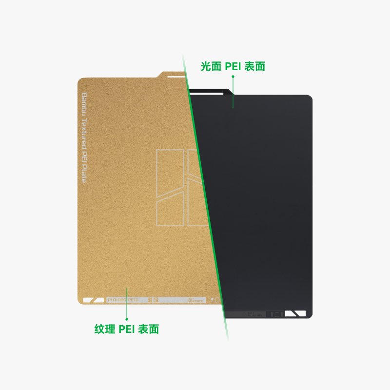 拓竹3D打印机配件纹理+光面PEI打印面板Bambu Lab【A1/SX1/P1系列