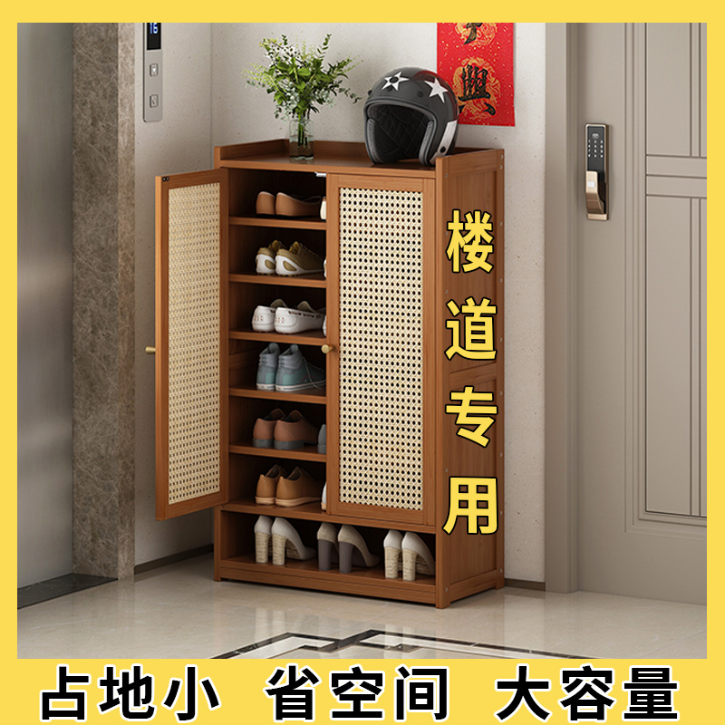鞋柜家用室外楼道门口鞋架子省空间电梯口I多层置物架2023新款爆