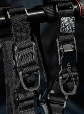 boltboat勃朗峰户外等距稳定背带滑动重力释放肩带腰带25mm三点带