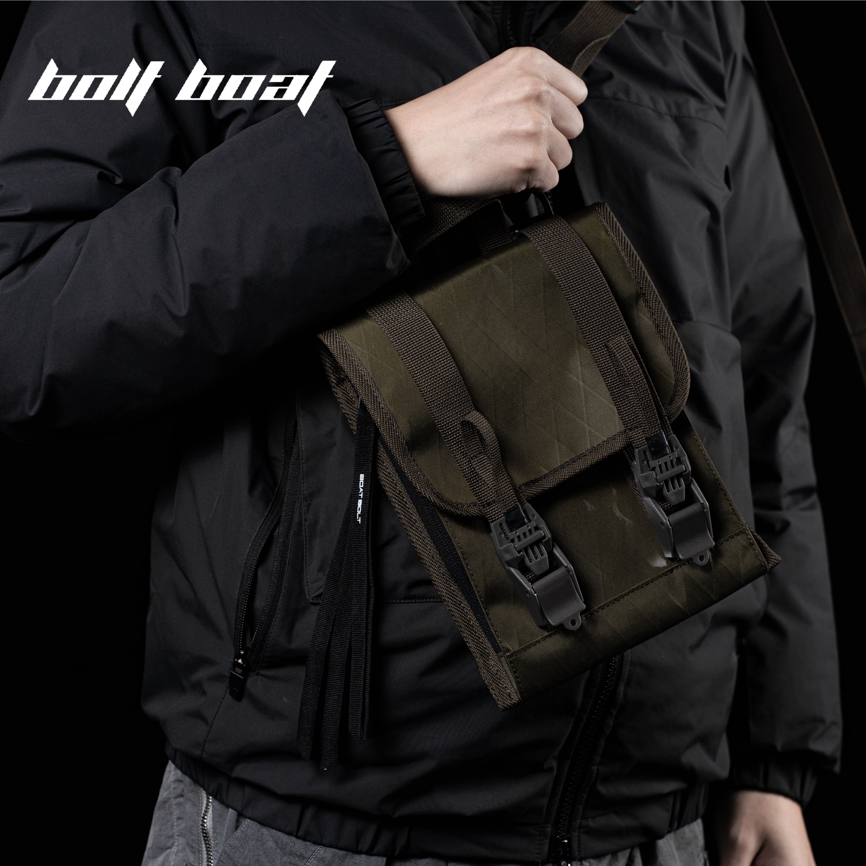 boltBoat 勃朗峰户外3A-2R 机能风户外复古防水快拆单肩包非ACRNM
