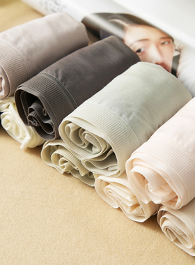 蛮文 巨舒适 祼感体验 四季好款80支莫代尔四面弹奢料女内裤3F002