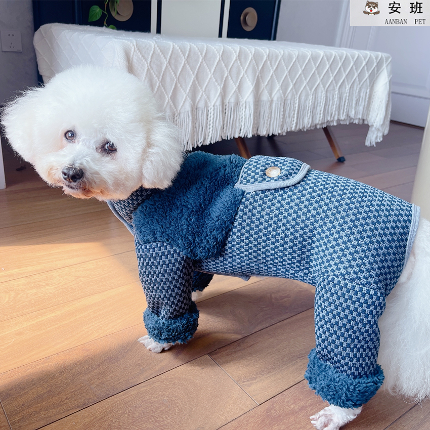 安班宠物服装泰迪比熊加厚棉衣