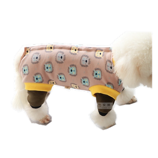 安班秋冬加绒加厚狗衣服泰迪护肚背心保暖防着凉母狗全包肚子马甲