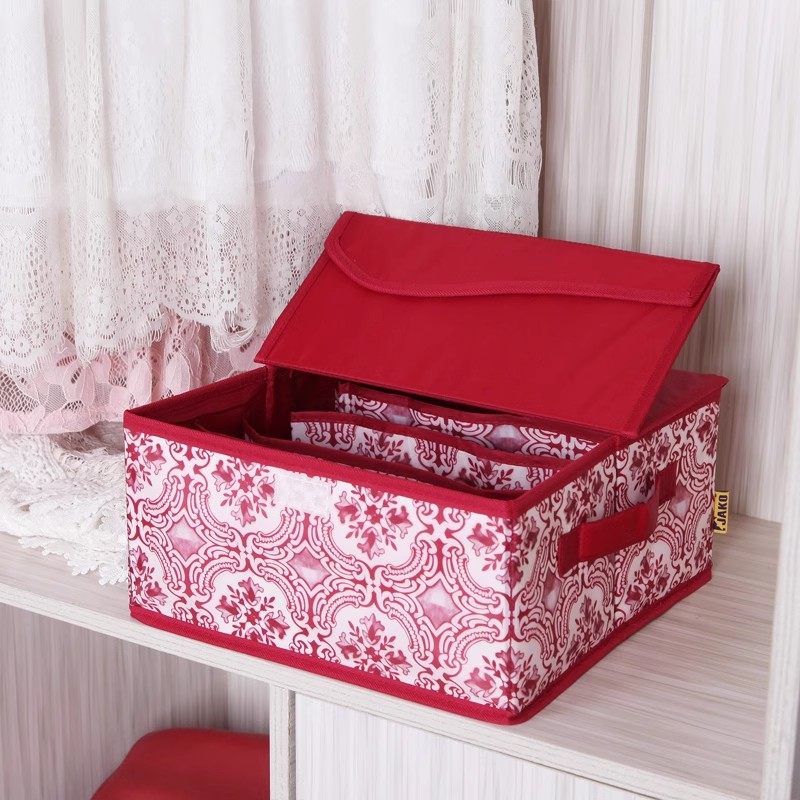 出口环保无异味内衣三合一收纳盒文胸裤袜子优质牛津布整理内裤盒,收纳整理,内衣收纳盒,淘宝优惠券,粉丝福利购,淘宝优惠卷