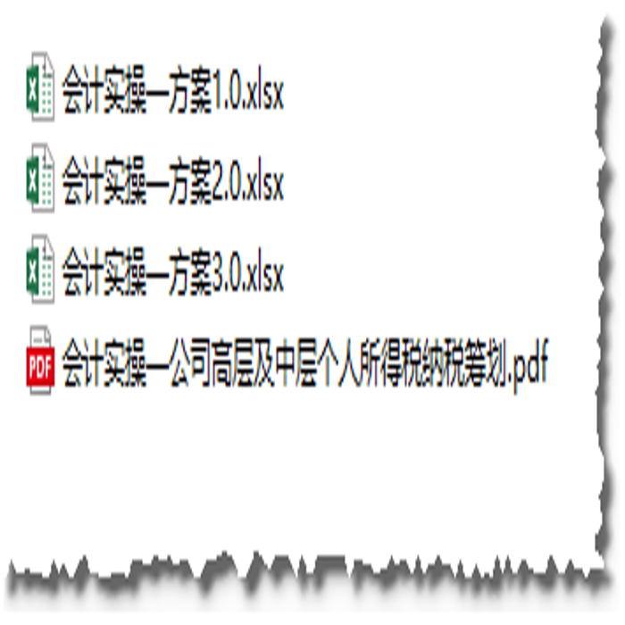 会计实操-公司高层及中层个人所得税纳税筹划