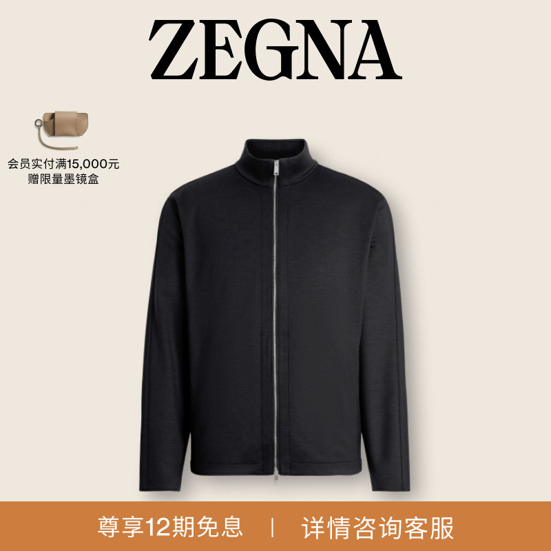 ZEGNA杰尼亚黑色运动衫图片