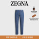 ZEGNA杰尼亚男装 牛仔裤 蓝色漂白棉及亚麻 Roccia