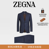 外套 海军蓝Centoventimila羊毛西装 礼物 ZEGNA杰尼亚男装