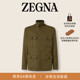 ZEGNA杰尼亚男装 夹克 橄榄绿羊毛工装 春季 新品