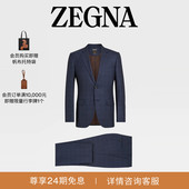 ZEGNA杰尼亚男装 外套 海军蓝Centoventimila羊毛西装