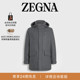 ZEGNA杰尼亚男装 麻灰色羊毛派克羽绒服