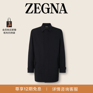 Elements 羊毛外套 海军蓝Trofeo™ ZEGNA杰尼亚男装