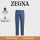牛仔裤 Roccia 蓝色漂白棉及亚麻 ZEGNA杰尼亚男装