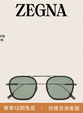 ZEGNA杰尼亚灰色太阳镜