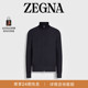 ZEGNA杰尼亚男装 混海军蓝Cashseta拉链外套