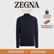 ZEGNA杰尼亚男装 混海军蓝OasiCashmere羊绒拉链毛衣