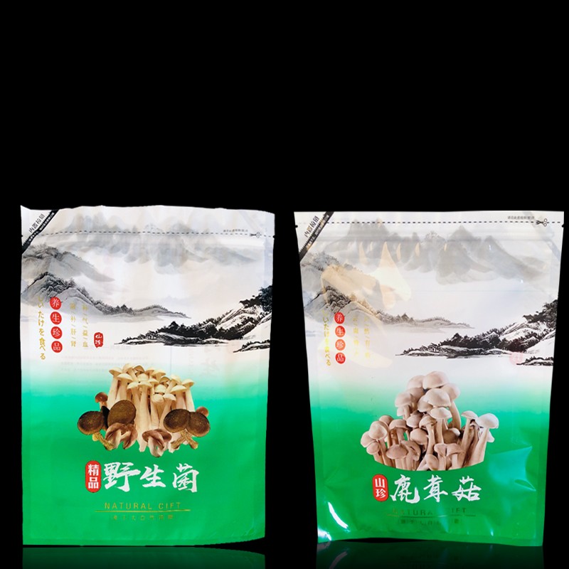 野生菌250g500g自封塑料包装