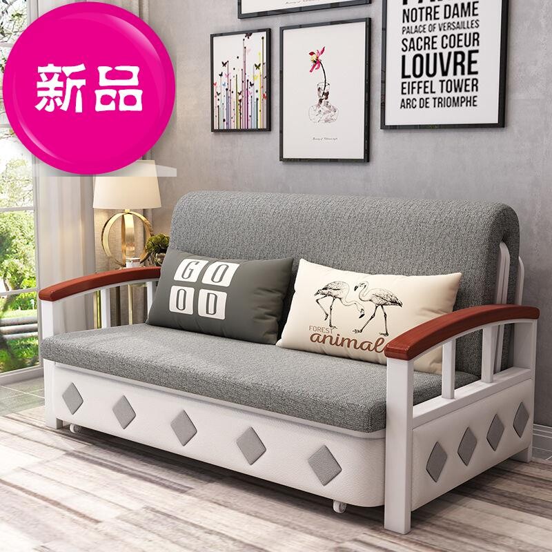 Euroless storage sofa bed solid 6 wood dual-use foldable multifunction small family type single 12 15 15 trio 18 m-Taobao