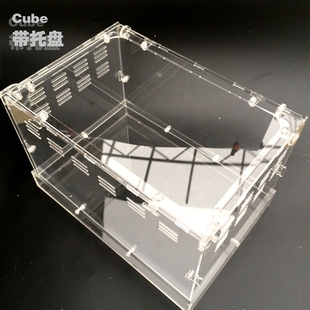 亚克力雨林缸爬虫箱横箱角蛙守宫蜥蜴饲养箱防水水路两栖微景观箱