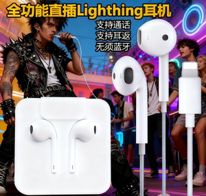 即插即用通话耳返无需蓝牙苹果耳机iphone13/14/12有线原装耳机