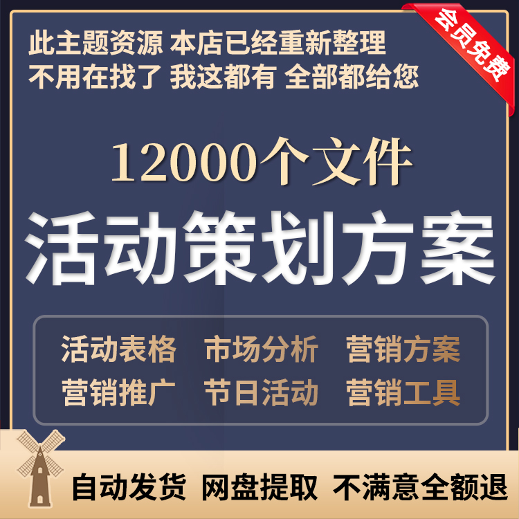 营销活动策划方案例市场推广促销设计公关策划案开业宣传设计模板