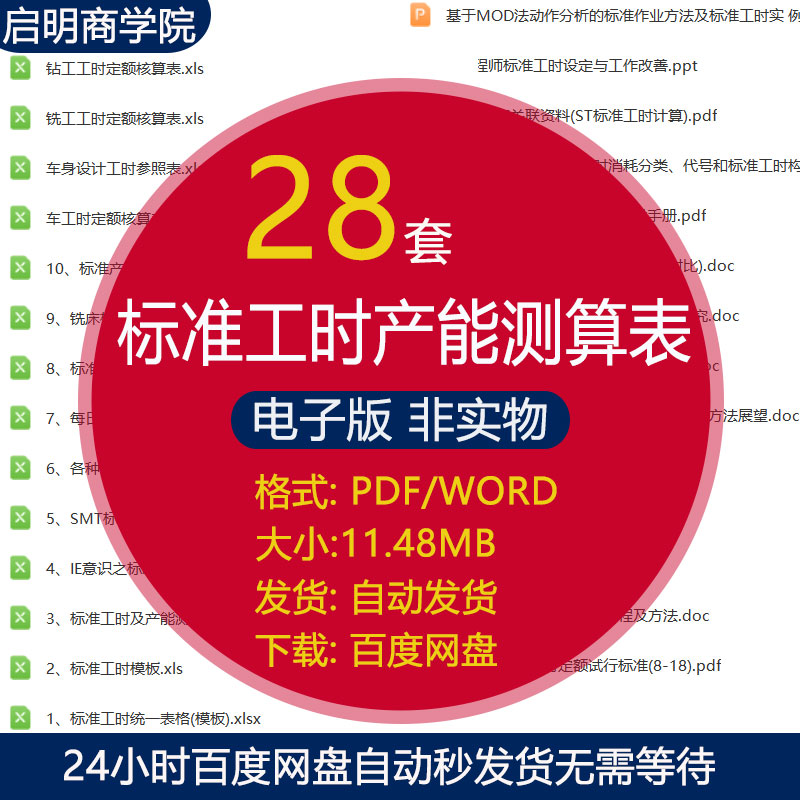标准工时产能测算表节拍分
