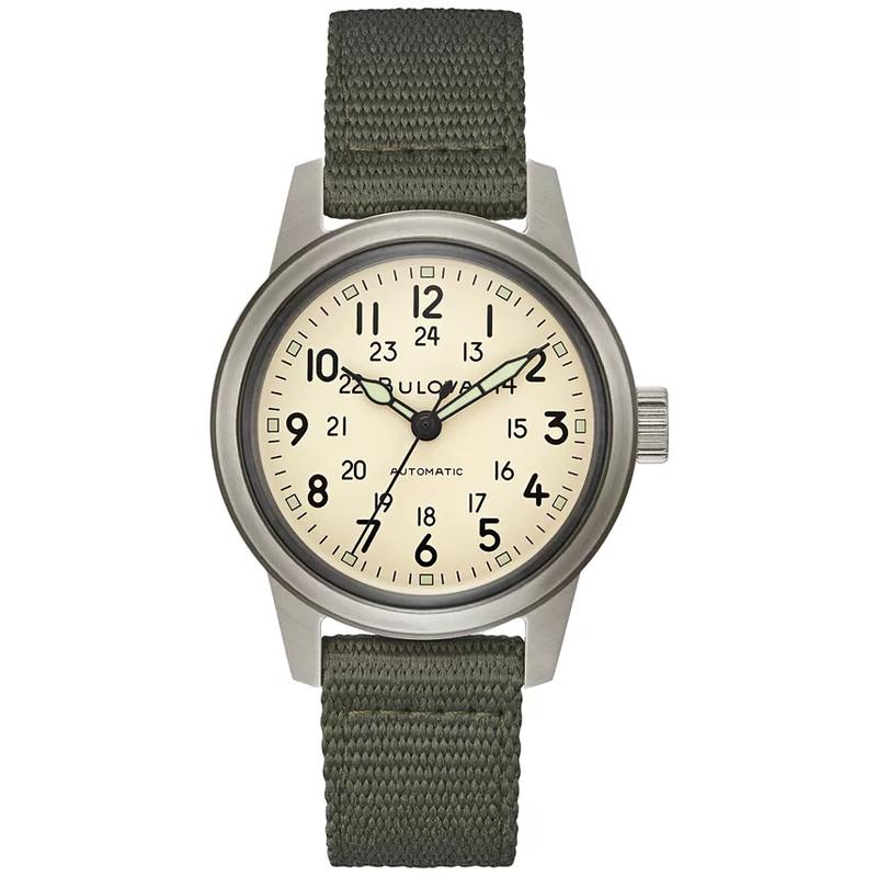 代购BULOVA宝路华女士腕表自动上链夜光指针日期显示计时钢壳