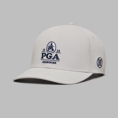 代购G/FORE LTD X 2026 PGA联名锦标赛限定款logo刺绣高尔夫帽