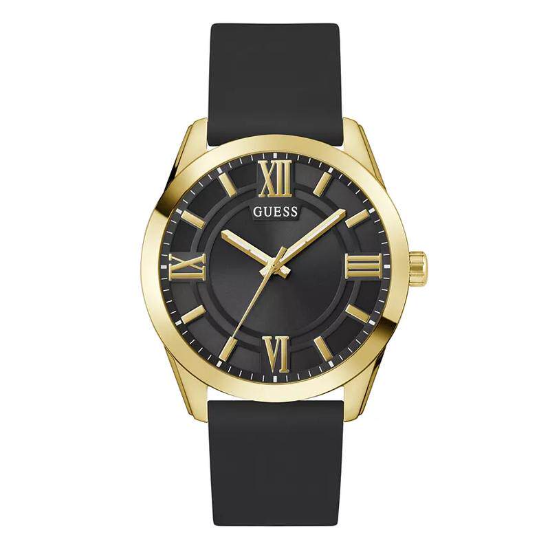 代购GUESS男士腕表计时夜光日期测速金属防水硅胶钢带商务运动