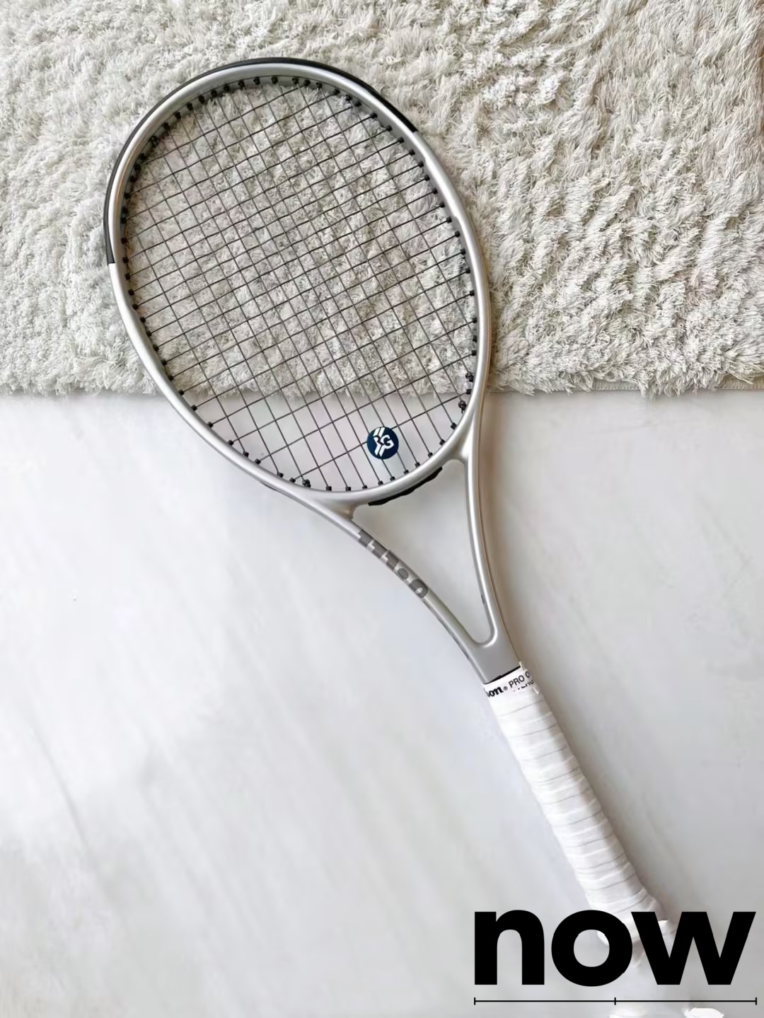 Wilson PRO STAFF 97威尔胜个性定制网球拍银色刻字训练比赛球拍