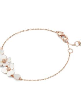 代购kate spade NEW YORK女士手链精致优雅柔美轻盈玫瑰金色