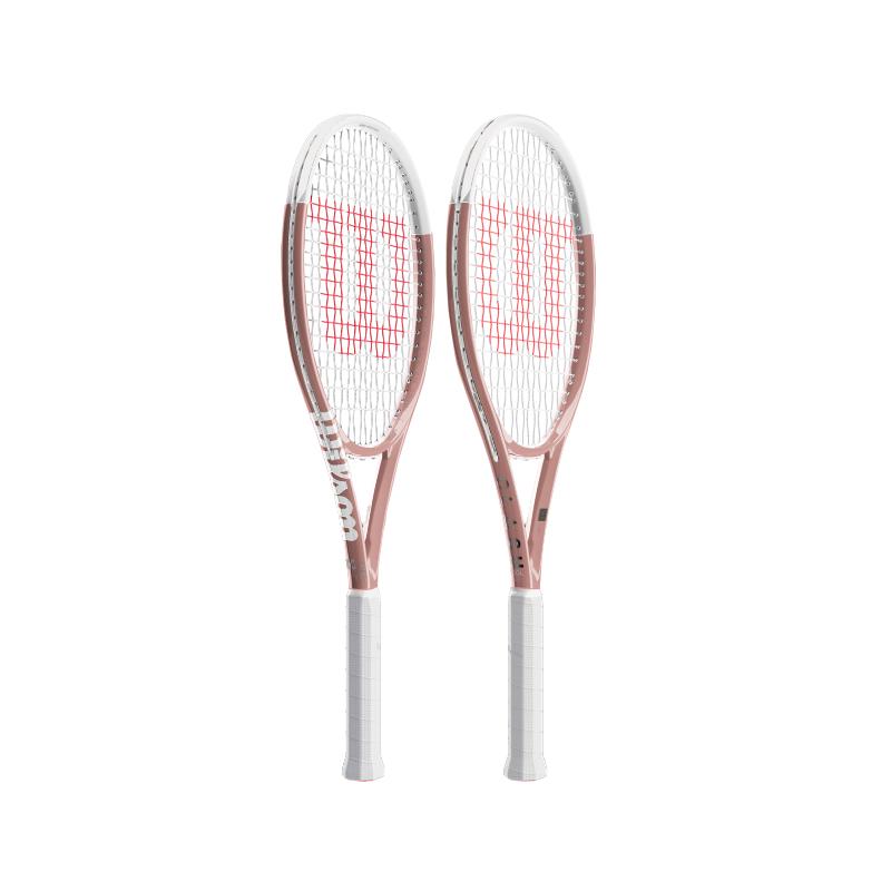 Wilson CLASH 100L V2威尔胜玫瑰金粉定制刻字比赛训练专业网球拍