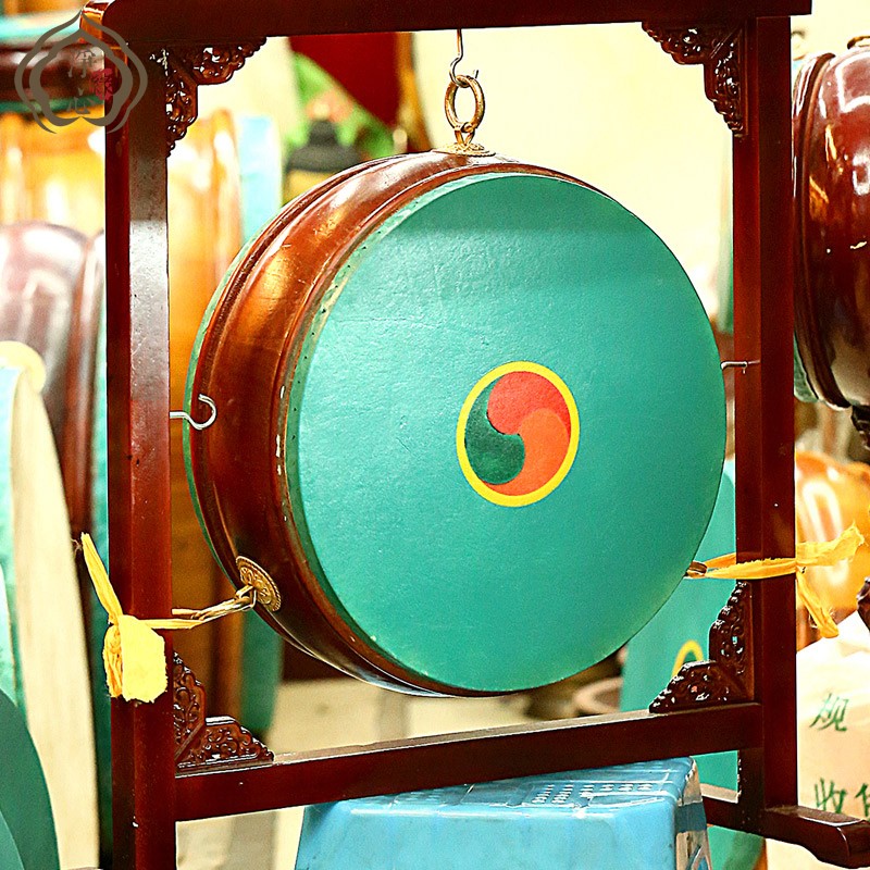 手工法鼓牛皮鼓槌密宗鼓鼓立式鼓乐器鼓全套小锣鼓断法鼓