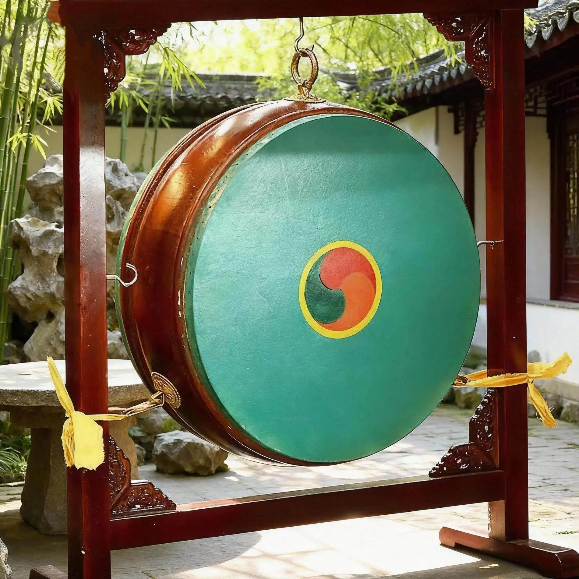 法鼓手工牛皮鼓槌密宗鼓鼓立式鼓乐器鼓全套小锣鼓断法鼓