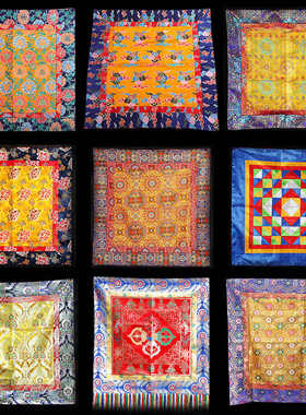 长宽1米八宝桌布卡特藏式 桌布供桌布藏式法桌布艺多款可选