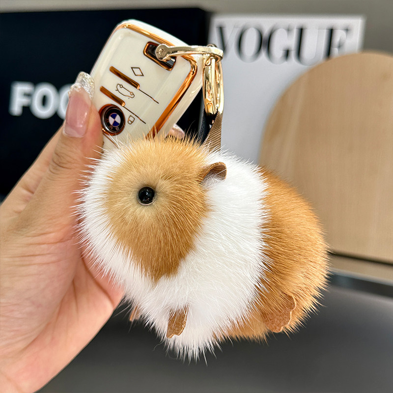 可爱真水貂毛小香猪汽车钥匙扣挂件高档毛绒公仔书包包挂饰礼物女,服饰配件/皮带/帽子/围巾,钥匙扣,淘宝优惠券,粉丝福利购,淘宝优惠卷