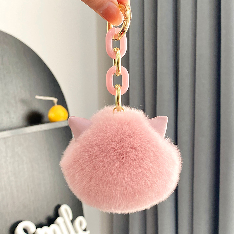 韩国网红猫耳朵汽车钥匙扣挂件