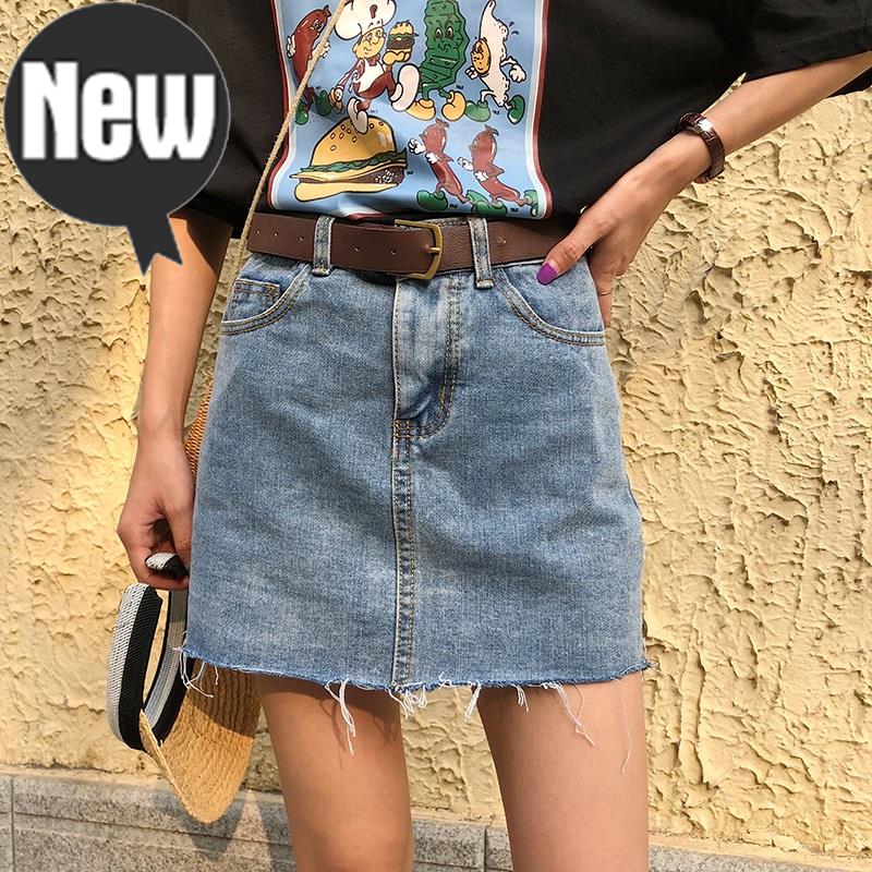 高腰牛仔裙半身裙女夏韓版新款複古簡約修身學生防走q光裙褲短維在類目 女裝/女士精品, 半身裙中 - 來自Buy2taobao.com提供專業的淘寶代購服務