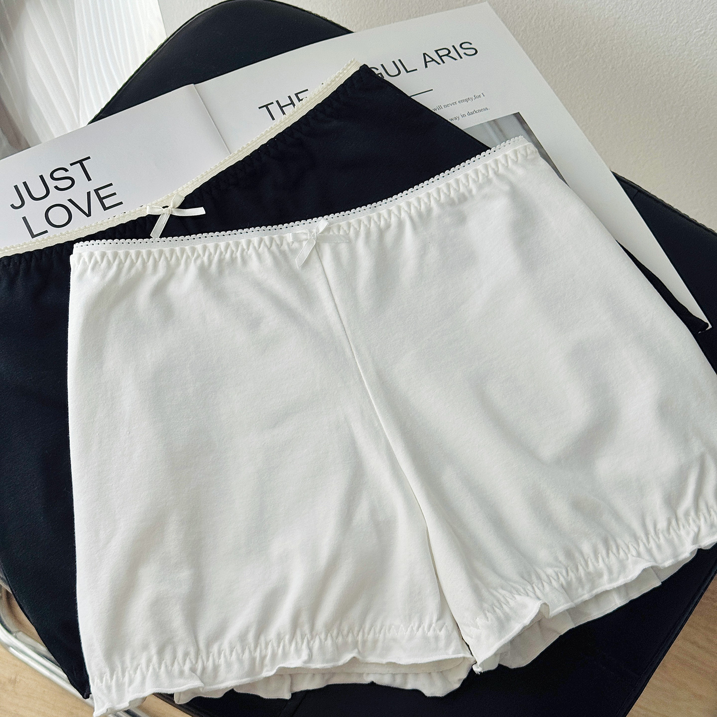 阿罗裤女平角内裤纯棉花苞裤家居裤四角短裤宽松防走光安全裤夏季