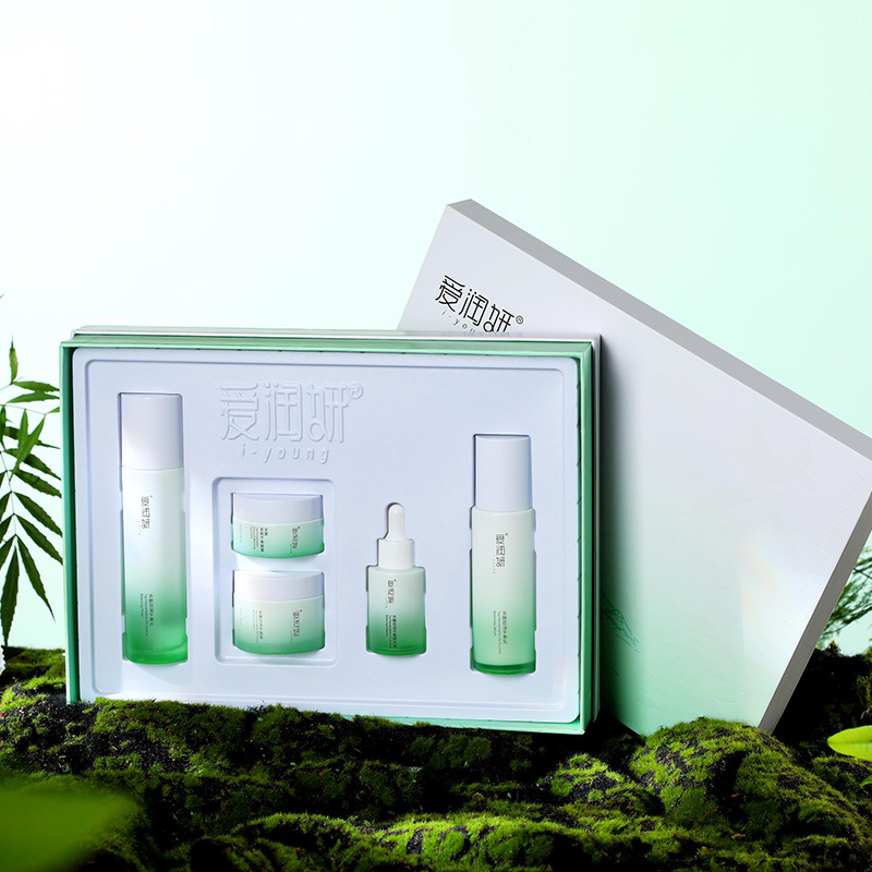 爱润妍旗舰店茶酵控油平衡套装套盒水乳霜面霜精华眼霜护肤品正品