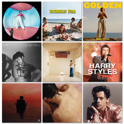 Harry Styles专辑海报卷卷哈卷音乐CD封面周边贴画酒吧装饰墙贴纸