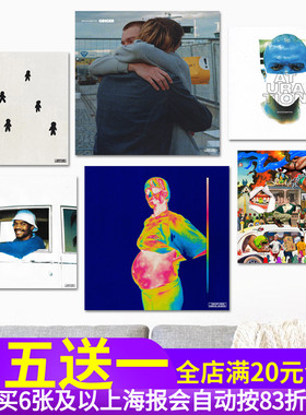 Brockhampton专辑海报 嘻哈说唱歌手贴画 酒吧潮店个性装饰墙贴纸