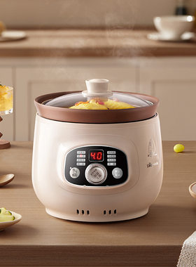 Bear/小熊 DDG-D20T5电炖锅电砂锅BB熬煮粥煲粥宝宝辅食煲汤锅2L
